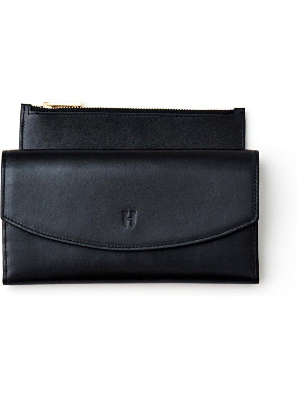 Stylish Full-Grain Leather Wallet for Women, RFID Blocking, 12 Card Slots, Coin